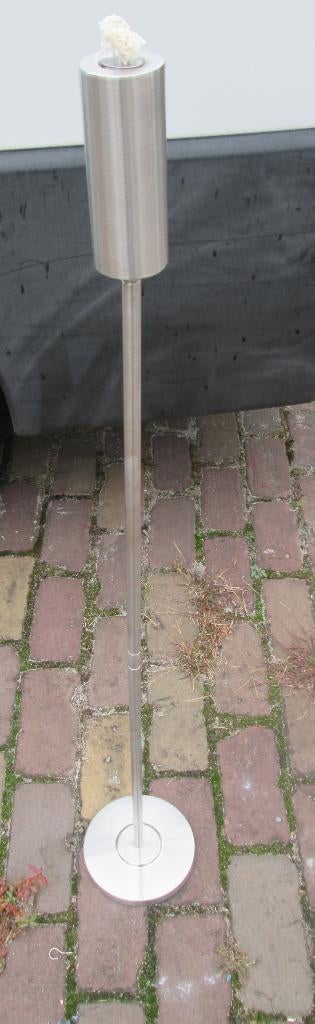 Mooie Moderne Metalen Olielamp voor Buiten, Tuin en Terras, Ophalen of Verzenden, Zo goed als nieuw, Overige typen