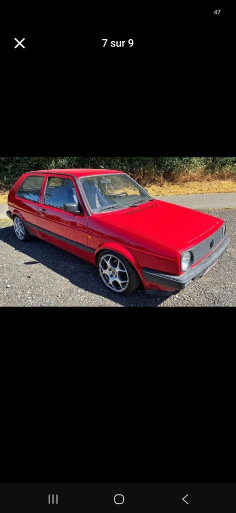 Golf 2 1.6 automatique, Autos, Rouge, Achat, Automatique, Tissu