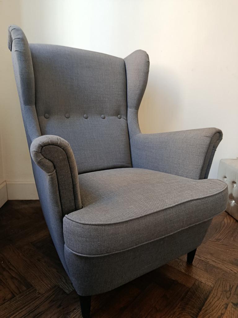 Fauteuils donkergrijs Ikea, Enlèvement, Comme neuf, Tissus