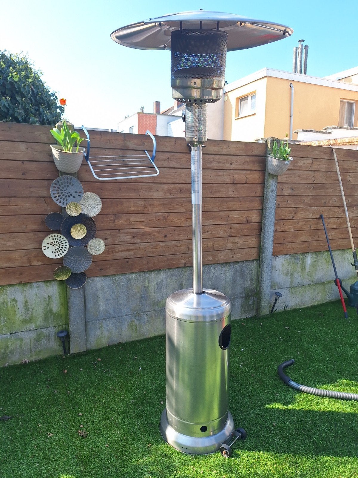 zeer goed  grijze terrasverwarmer, Tuin en Terras, Ophalen, Zo goed als nieuw, Gas