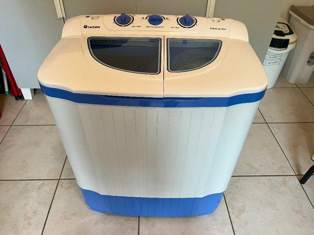 Mini machine à laver Tectake, pour 4,5kg de linge, Electroménager, 4 à 6 kg, Enlèvement, Utilisé, Moins de 85 cm