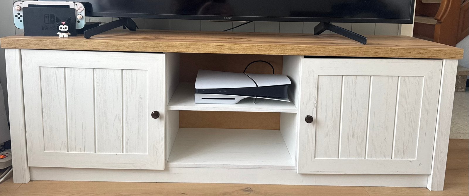 Meuble TV JYSK MARKSKEL, 25 à 50 cm, Moins de 100 cm, 150 à 200 cm, Enlèvement