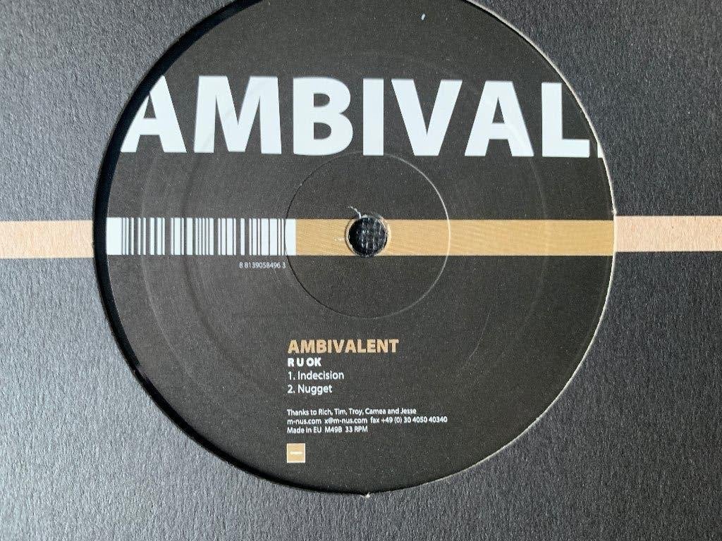 Ambivalent – R U OK, Cd's en Dvd's, Ophalen of Verzenden, Techno