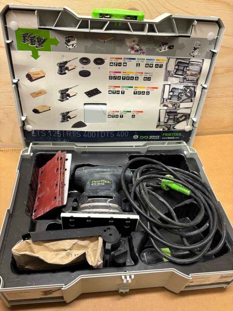 Festool RTS 400 EQ-plus vlakschuurmachine, Doe-het-zelf en Bouw, Gereedschap | Schuurmachines, Zo goed als nieuw, Vlakschuurmachine