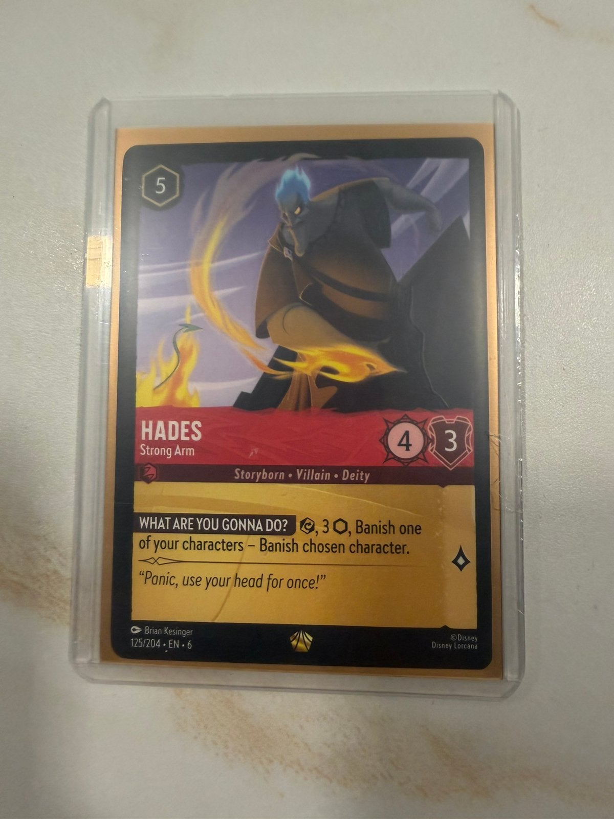 Disney Lorcana Hades Strong Arm Legendary 125/204., Ophalen of Verzenden