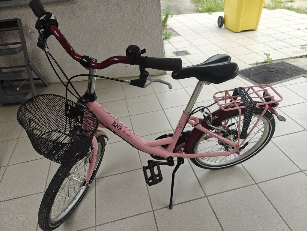 Kinderfiets BNB Flowerkid, Frein sur jante, Comme neuf, Enlèvement, BNB Bike