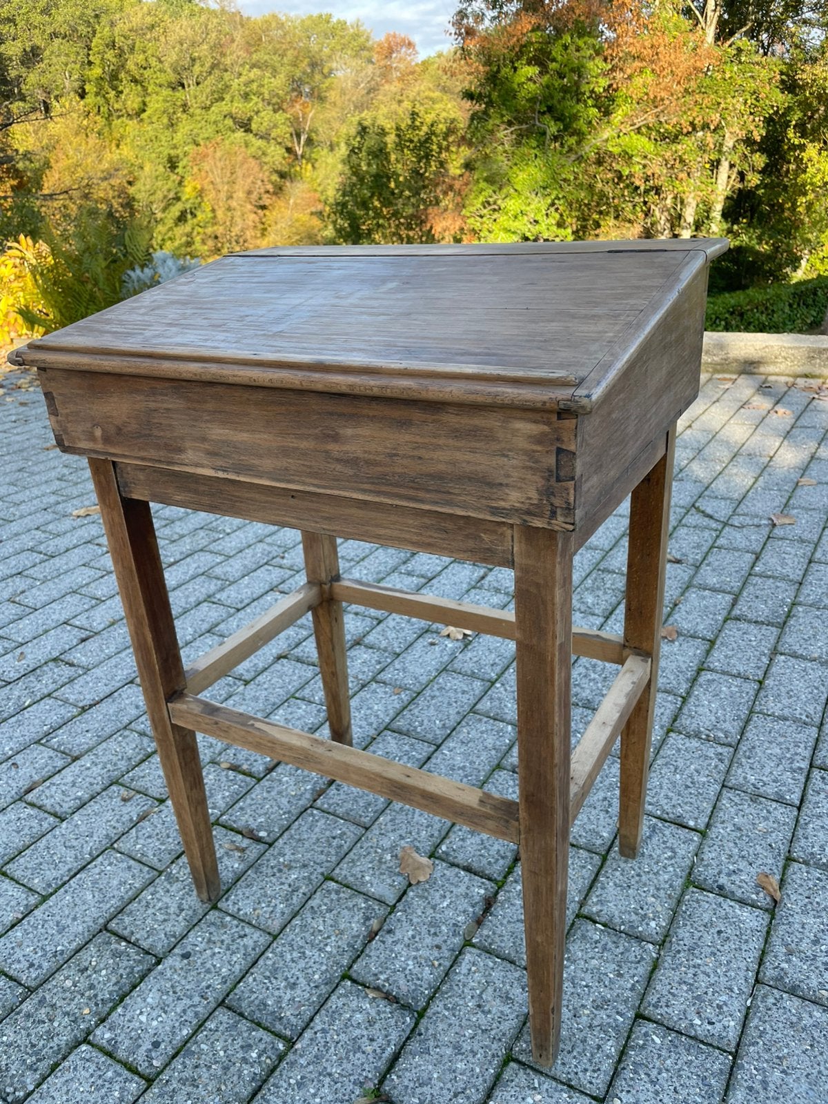 Ancien pupitre d’ecolier,de comptoir Vintage, Enlèvement