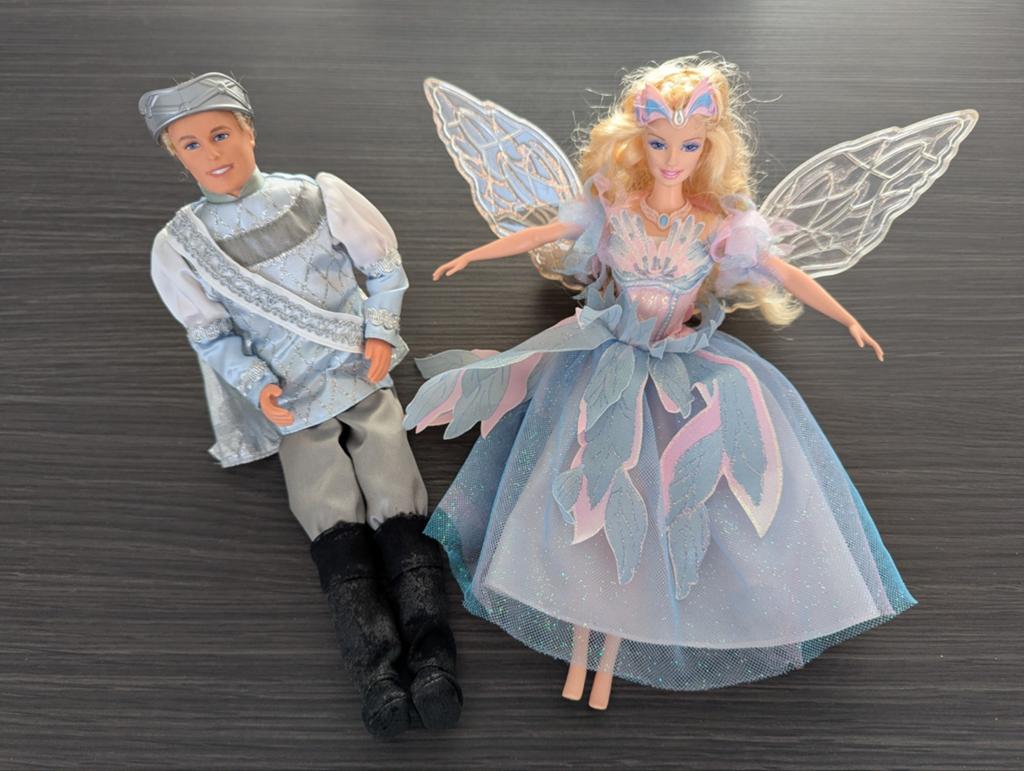 Odette en Daniel uit Barbie in het Zwanenmeer, Ophalen of Verzenden, Gebruikt, Pop
