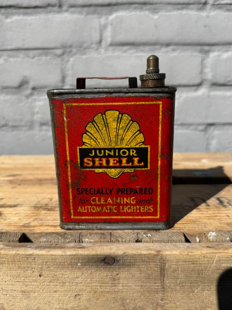 Bidon d'huile rare SHELL Junior, Enlèvement ou Envoi, Utilisé, Autre, Autres marques