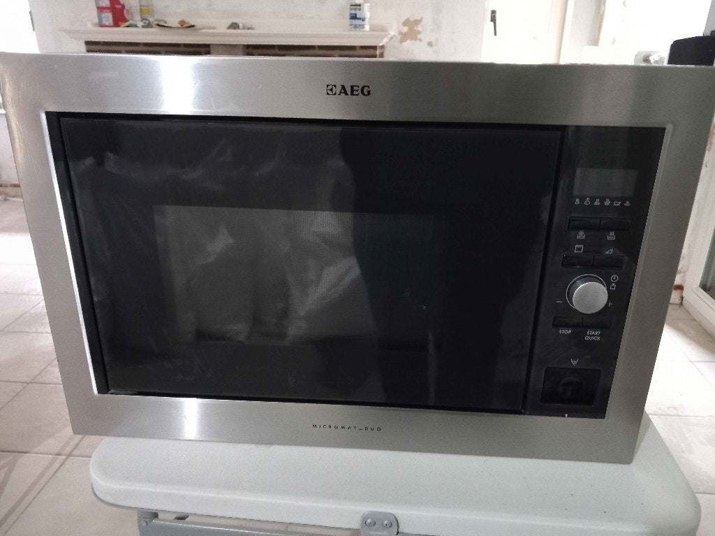 micro-ondes combiné encastrable, Elektronische apparatuur, Microgolfovens, Ophalen, Grill, Zo goed als nieuw, Inbouw
