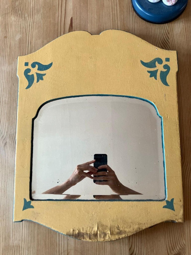 Miroir Fantaisie, Moins de 100 cm, Enlèvement, Utilisé, Rectangulaire
