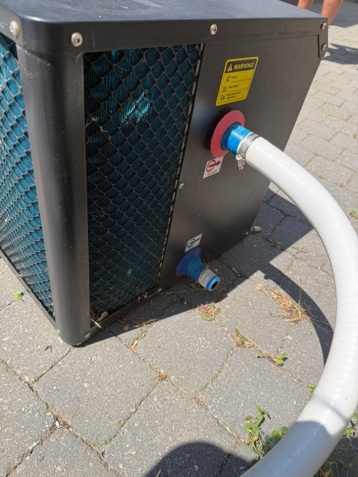 Warmtepomp zwembad, Ophalen, Zo goed als nieuw