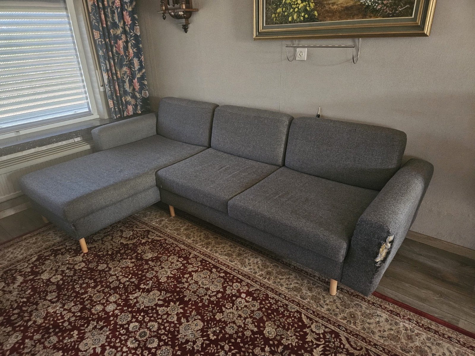 GRATIS L-zetel, Huis en Inrichting, Ophalen, Gebruikt, Driepersoons, Hoekbank