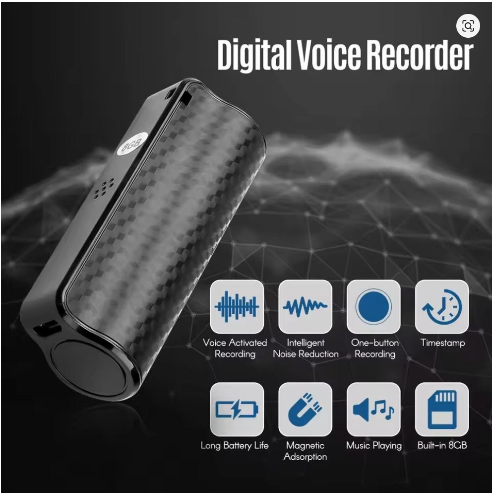 Mini Professionele Voice Recorder – 32GB, Ophalen of Verzenden, Nieuw, Audio