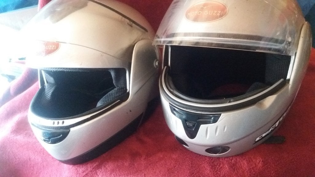 HELM MOTO GUZZI, Motoren, Kleding | Motorhelmen, Dames, Heren, L, Tweedehands, Ophalen of Verzenden