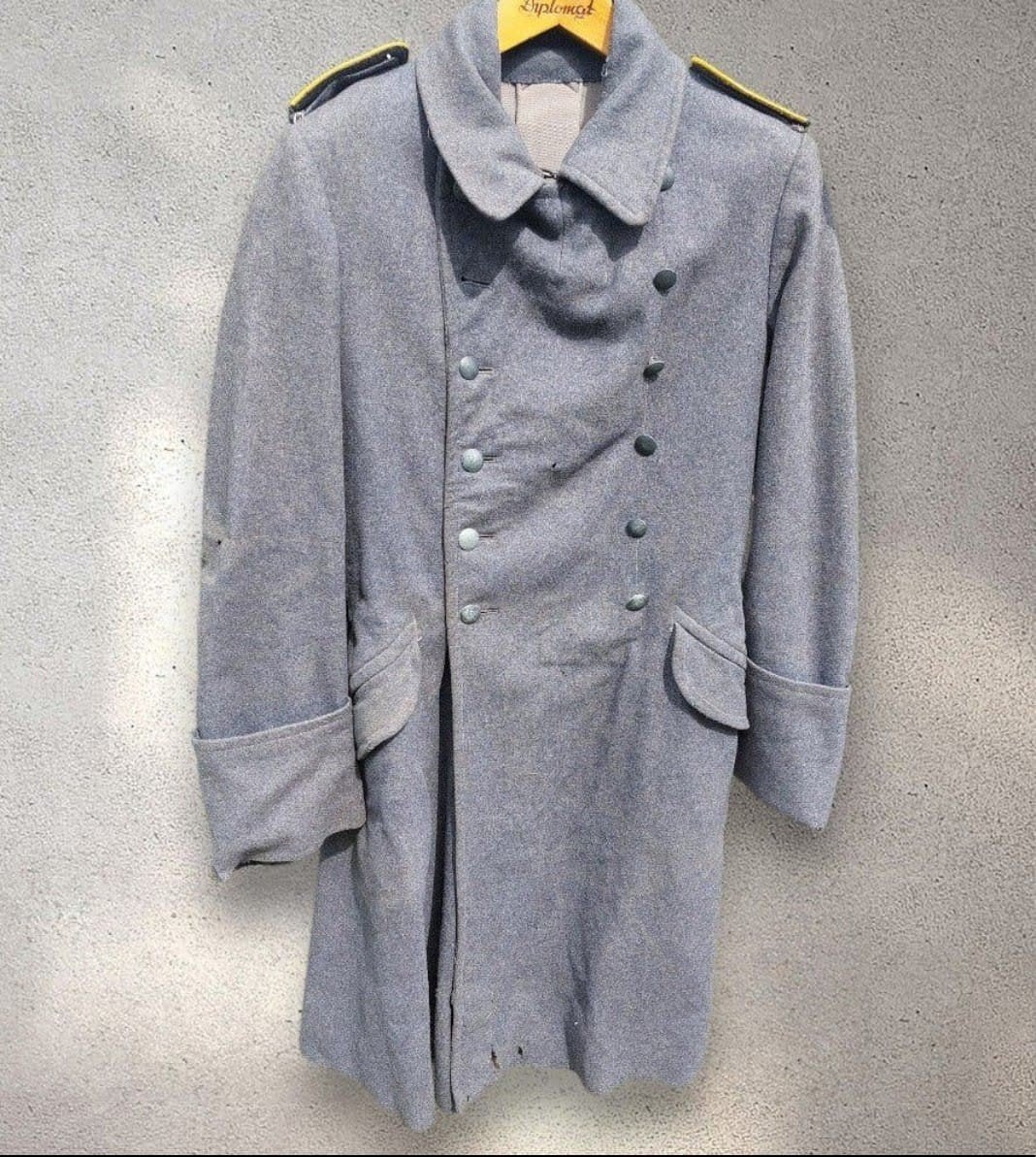 Duitse WO2 Luftwaffe M40 Mantel, Verzamelen, Ophalen of Verzenden, Luchtmacht, Kleding of Schoenen