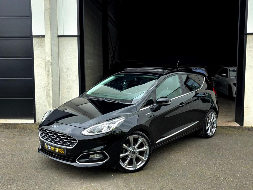 Fiesta Vignale 1.0T Autom. Pano Leder B&O Camera LaneA Full, Auto's, Euro 6, Zwart, Leder, 5 deurs
