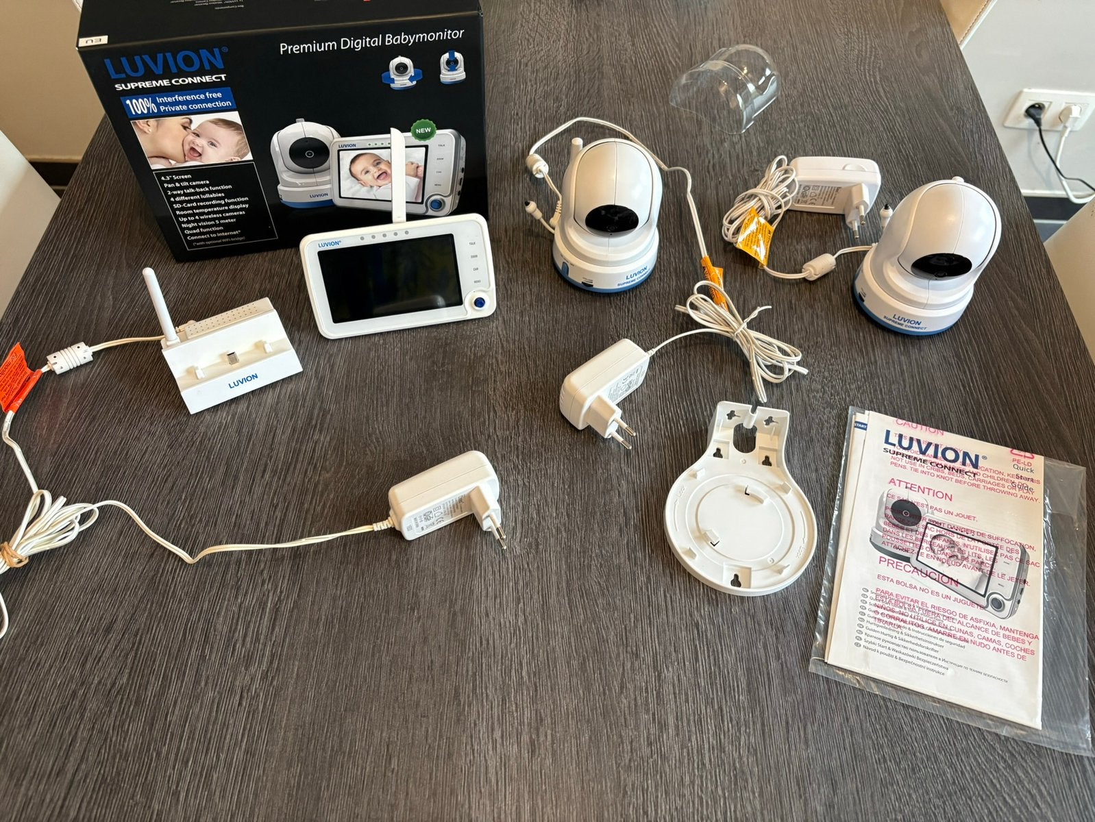 Luvion babyfoon met 2 camera’s, Kinderen en Baby's, Ophalen, Gebruikt, 250 meter of meer, Camera