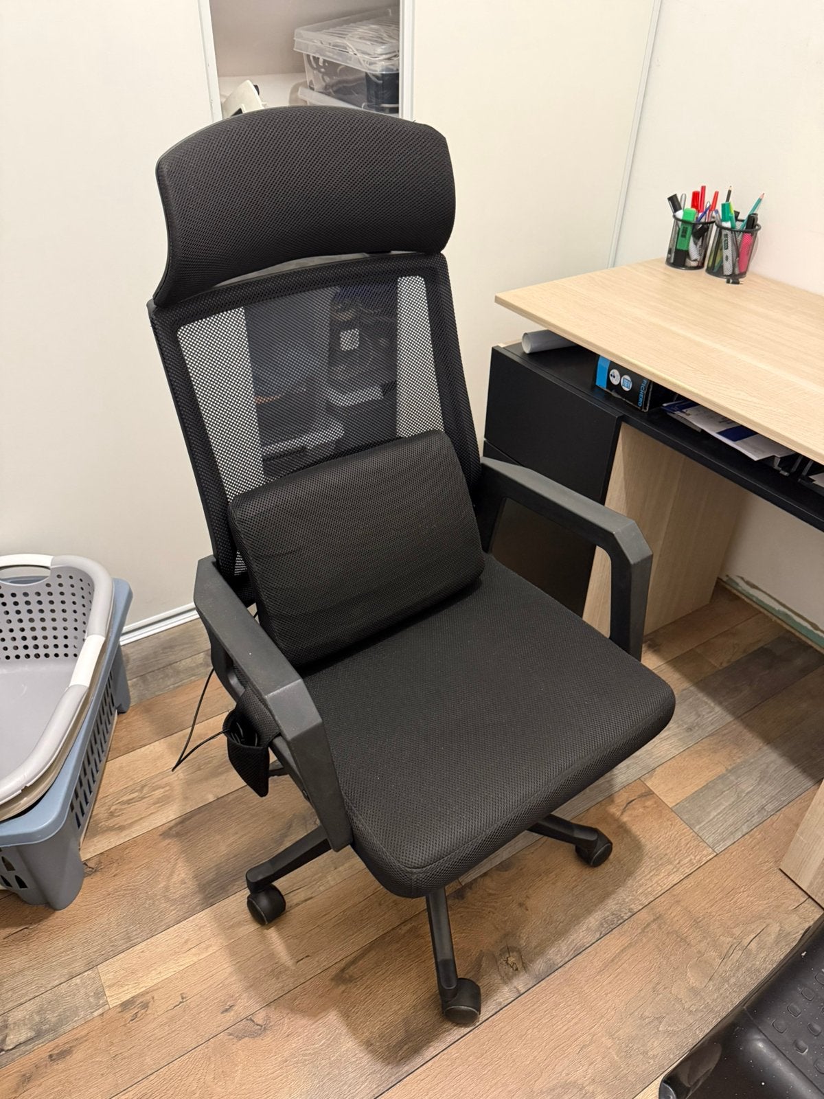 Chaise de bureau chauffante, Maison & Meubles, Enlèvement, Utilisé, Ergonomique, Chaise de bureau