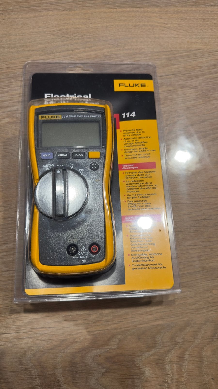Fluke multimeter T114 ongeopende nieuw, Bricolage & Construction, Enlèvement ou Envoi, Comme neuf, Multimètre