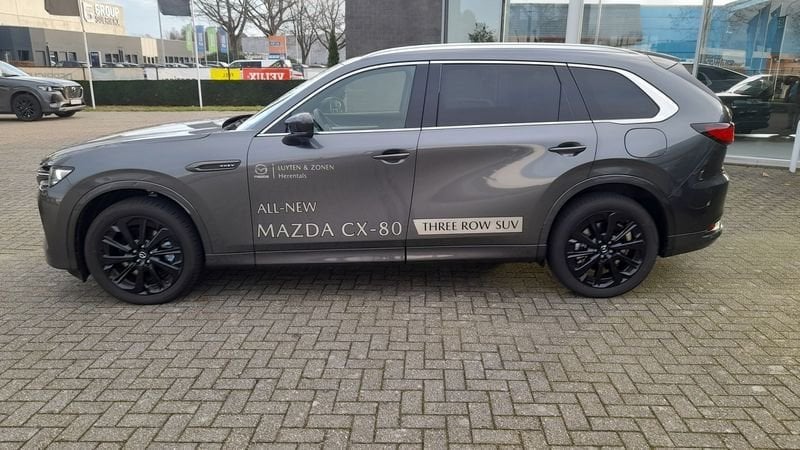 Mazda CX-80 CX-80 Homura + Conv & Sound Pack Directiewagen, Auto's, 241 kW, Zwart, 4 cilinders, 7 zetels
