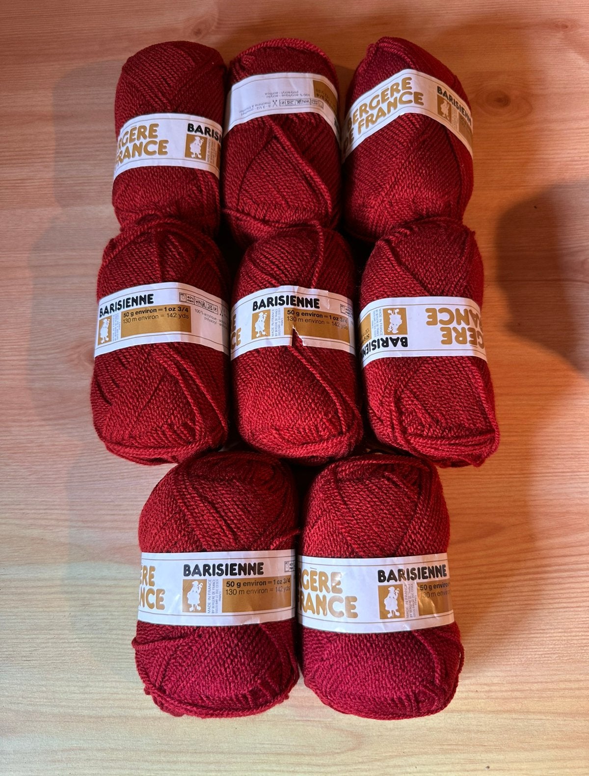 ballen Barisienne Bergère-wol uit Frankrijk., Hobby en Vrije tijd, Breien en Haken, Zo goed als nieuw, Breien, Wol of Garen, Ophalen