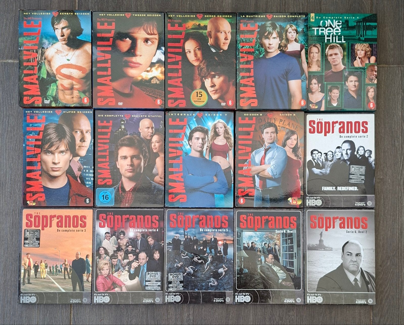 groot lot series en boxen, Ophalen