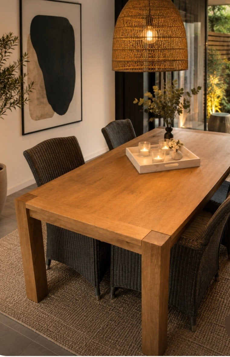Eiken tafel uit één geheel l1,80m br90cm h80cm, Ophalen