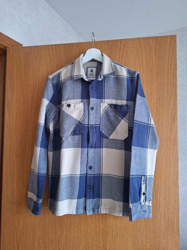 Stoer houthakkershemd Garcia (maat 176, valt klein), Kinderen en Baby's, Kinderkleding | Maat 176, Gebruikt, Overhemd of Blouse