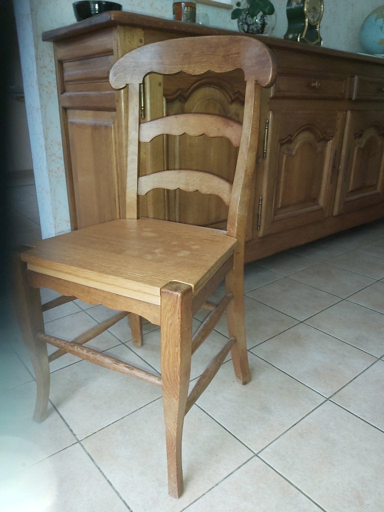 6 Chaises en chêne massif, Enlèvement