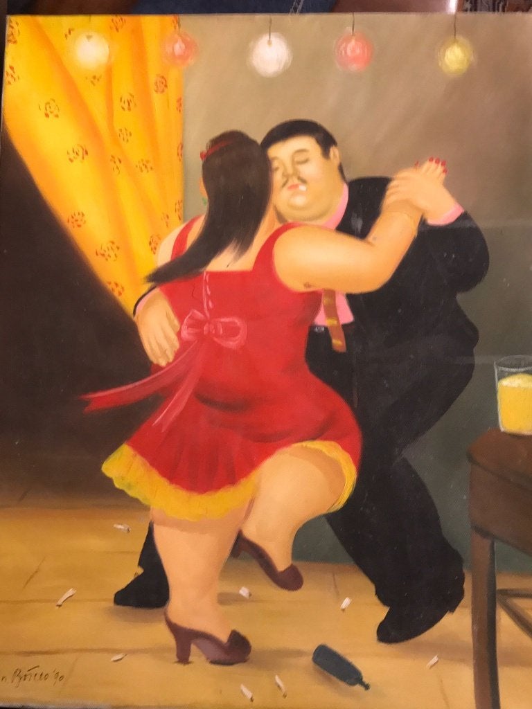 Fernando Botero  Olie werk op doek, Antiquités & Art, Art | Peinture | Classique, Enlèvement, Daté, Toile