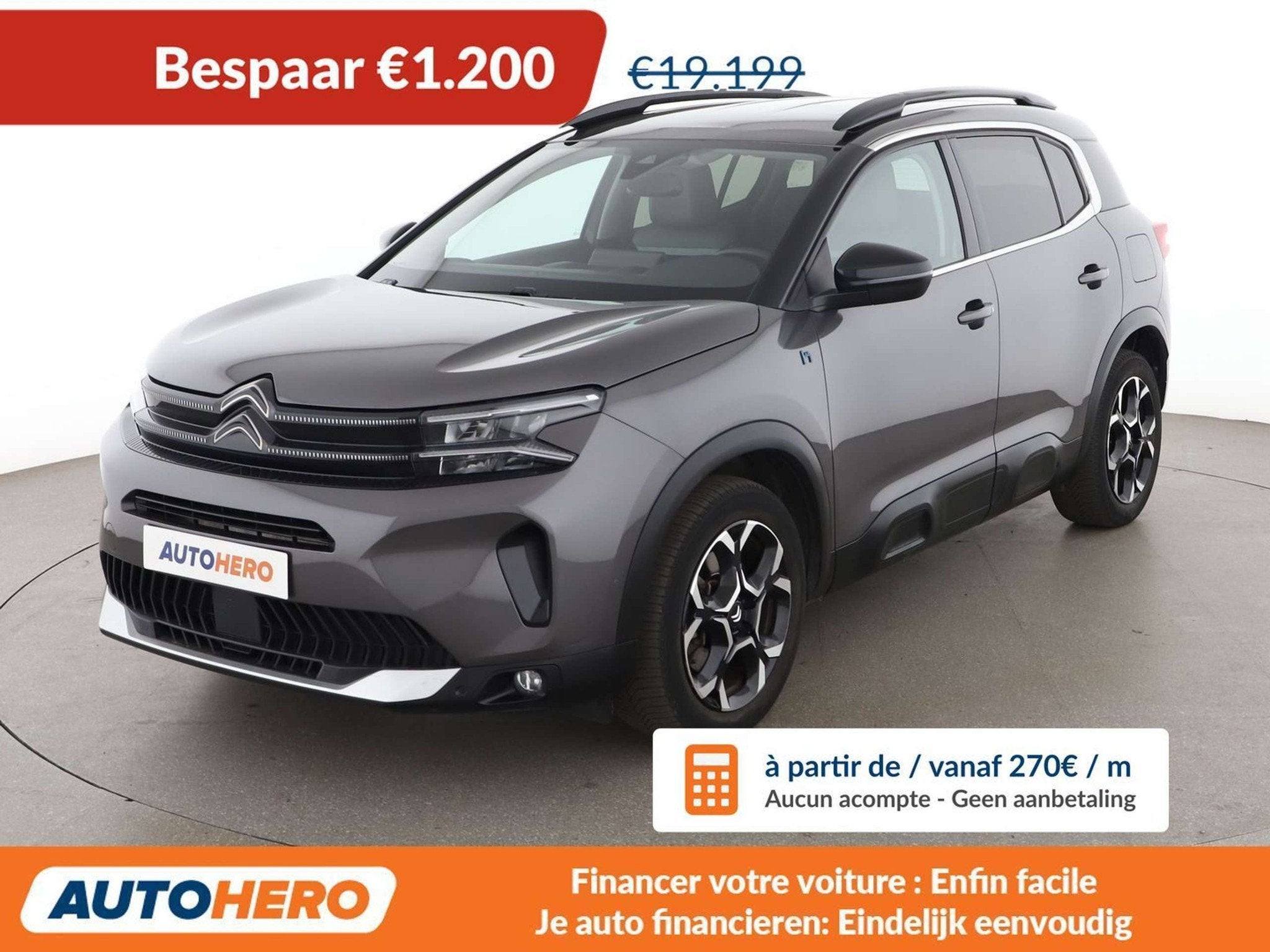 Citroën C5 Aircross 1.6 Plug-in Hybrid ë-EAT8 Feel Pack, Stof, Gebruikt, C5 Aircross, 1894 kg