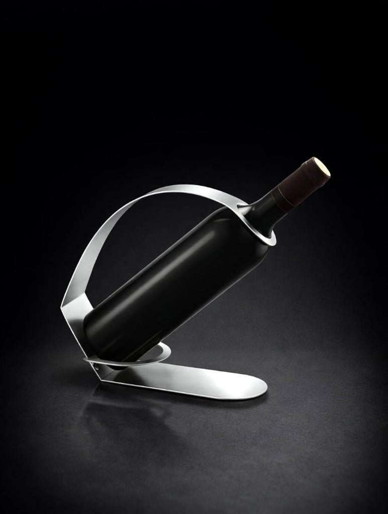 Porte-bouteille de vin design en acier inoxydable, Enlèvement