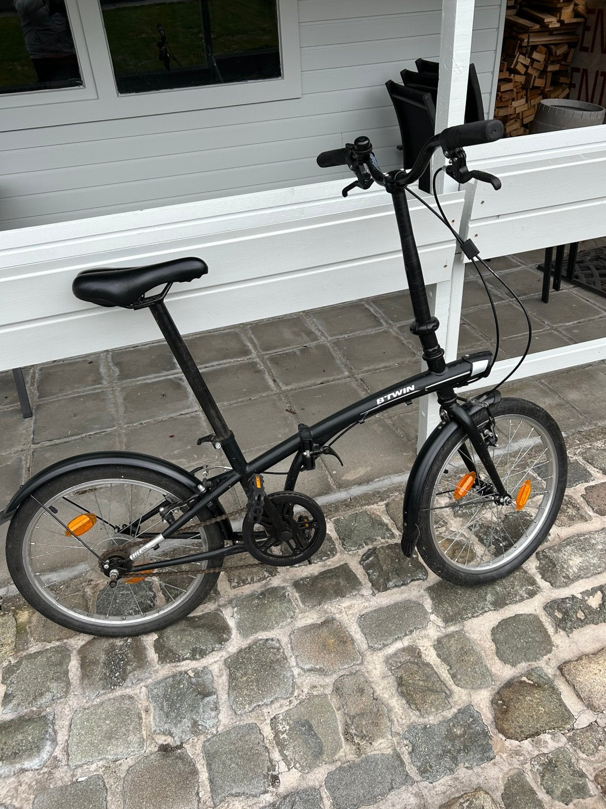 Plooifiets zwart, Ophalen, Gebruikt, Totaal opvouwbaar, Overige merken