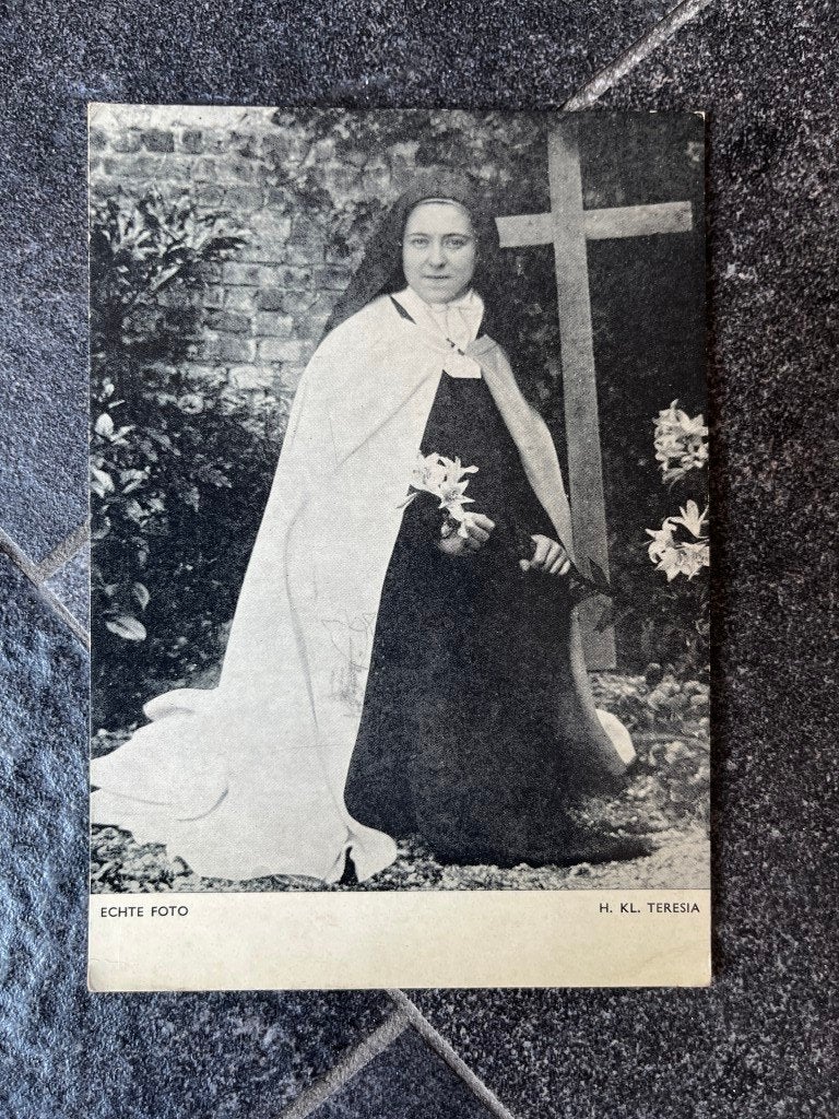 Postkaart Teresia karmelietes Lisieux - Gent, Verzamelen, Religie, Ophalen of Verzenden