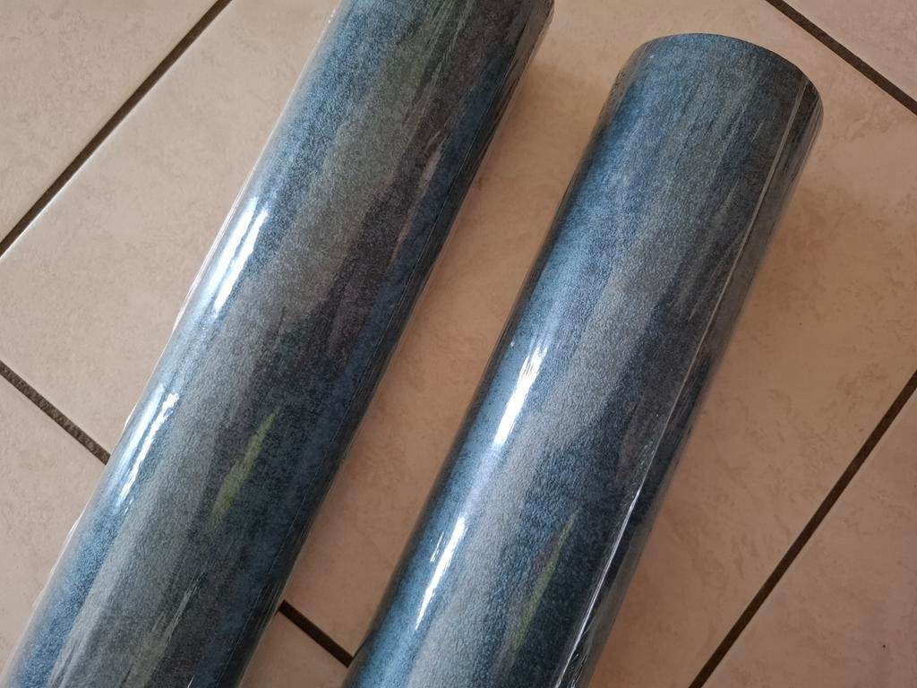 2 nieuwe rollen behangpapier, grandeco life, Huis en Inrichting, Stoffering | Behang, Ophalen, Blauw