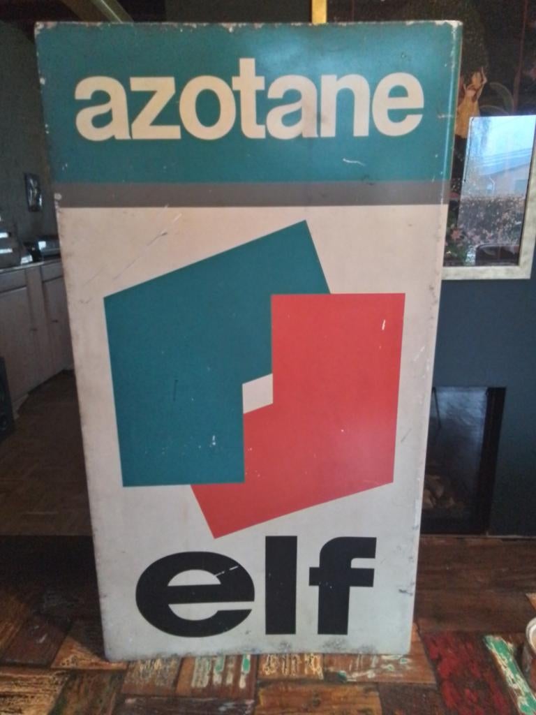 Elf reclamebord, Ophalen, Reclamebord