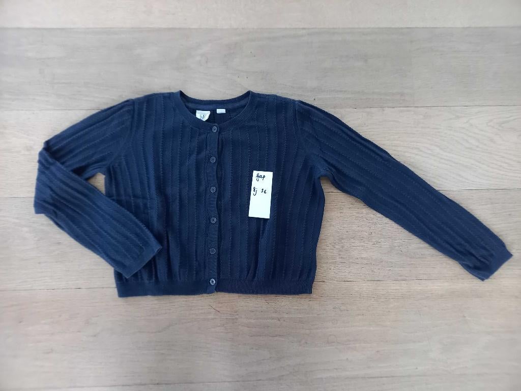 Donkerblauwe gilet - Trui - Golf GAP 8 jaar / M128, Enlèvement ou Envoi, Pull ou Veste, Utilisé, Gap