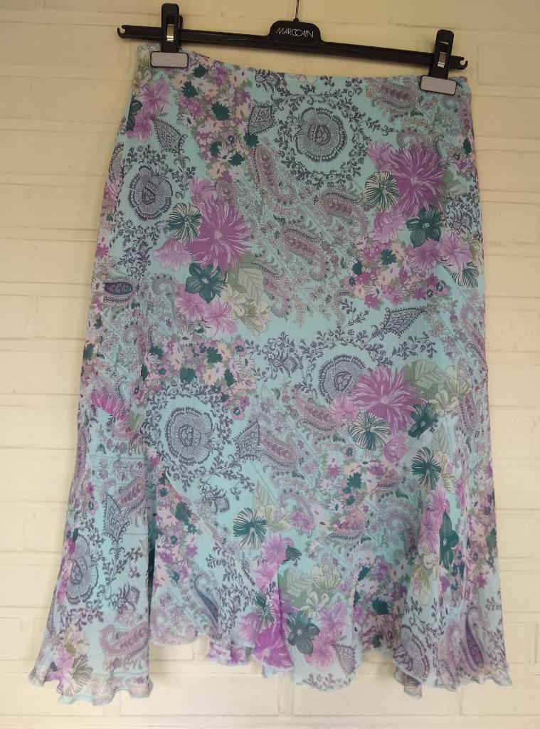 Rok blauw veelkleurig, merk Axiome, maat 40 met accessoire, Kleding | Dames, Blauw, Axiome, Knielengte, Gedragen
