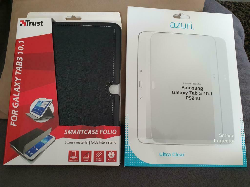 Smartcase + screenprotector voor TAB3 10.1, Computers en Software, Ophalen of Verzenden, Nieuw, 10 inch, Bescherming voor- en achterkant