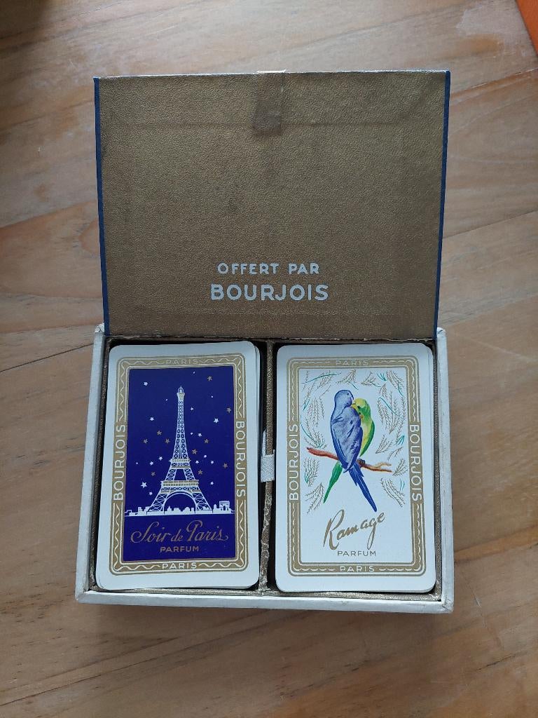 Lot de 2 jeux de 53 cartes collector de la marque Bourjois, Enlèvement ou Envoi, Neuf, Accessoires, Plein
