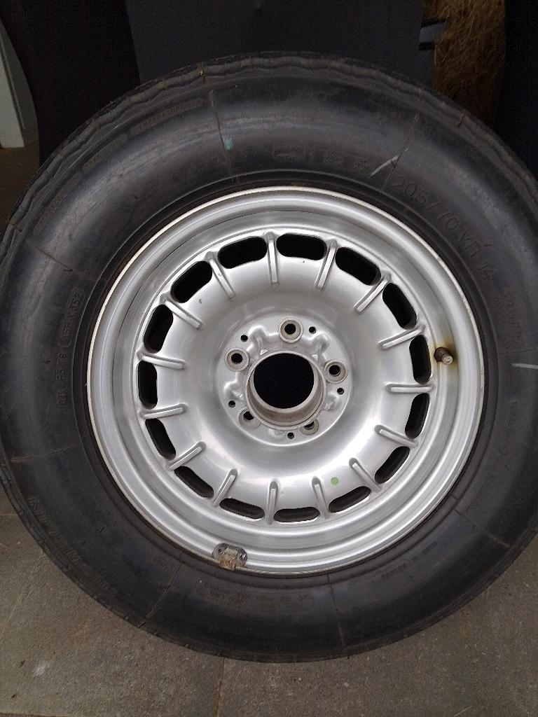 Roue de secours originale Mercedes W126 Fuchs Barock non uti, Neuf, 14 pouces, Pneus et Jantes, Véhicule de tourisme