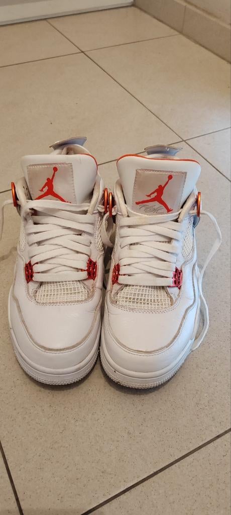 Nike air jordan 4 retro, Nike, Comme neuf, Enlèvement, Blanc