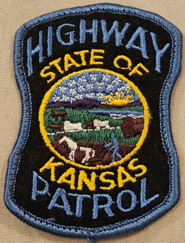 Patch vintage de la Kansas Highway Patrol
Il s'agit d'un g, Enlèvement ou Envoi