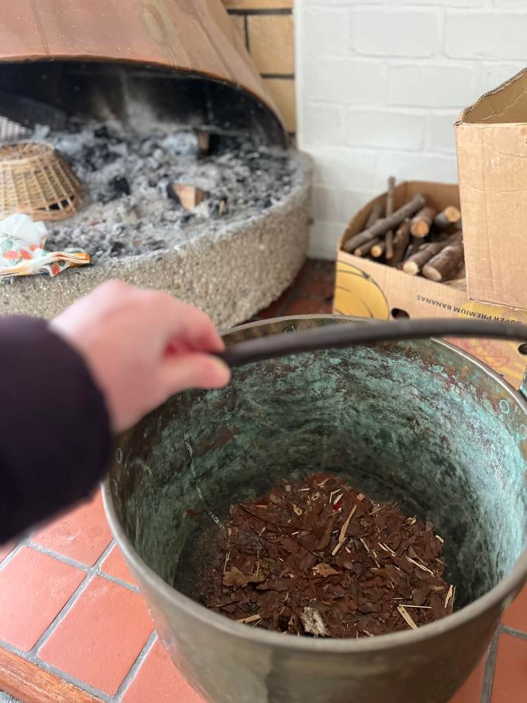Grote koperen ketel, Enlèvement, Utilisé