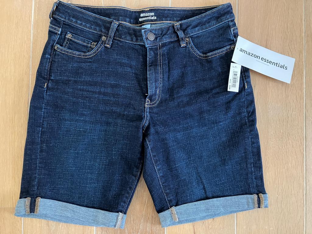 Nieuwe Amazon Essentials Jeans Short maat 40 (DE) blauw, Amazon Essentials, Ophalen of Verzenden, Nieuw, Blauw