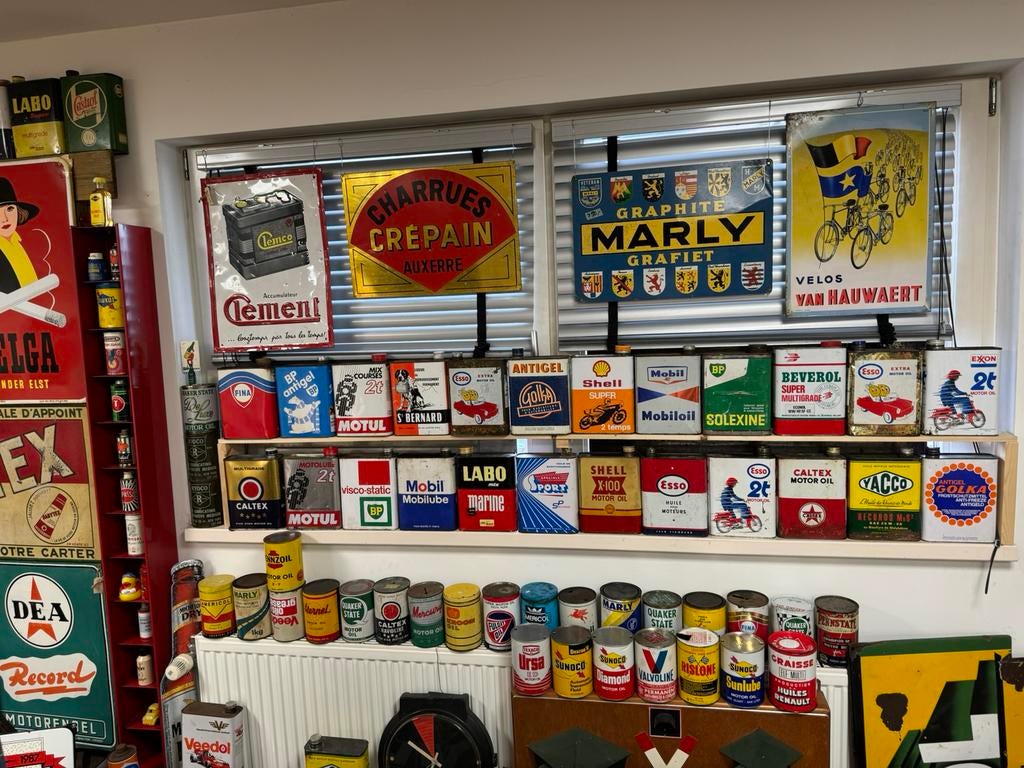 Grote voorraad olie blikken te koop, Ophalen of Verzenden, Gebruikt, Verpakking