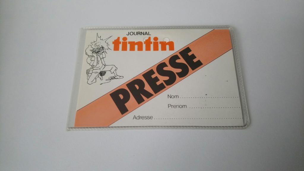 kuifje Tintin badge Journal Tintin Presse, Collections, Enlèvement ou Envoi, Tintin, Neuf, Image, Affiche ou Autocollant