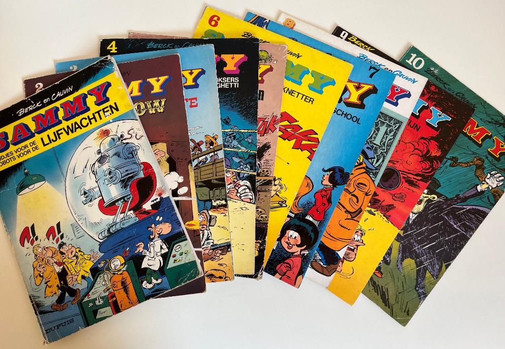 Sammy (Berck/Cauvin) - reeks 1 tot 10 in 1e druk - 1973/1978, Envoi, Utilisé, Berck / Cauvin
