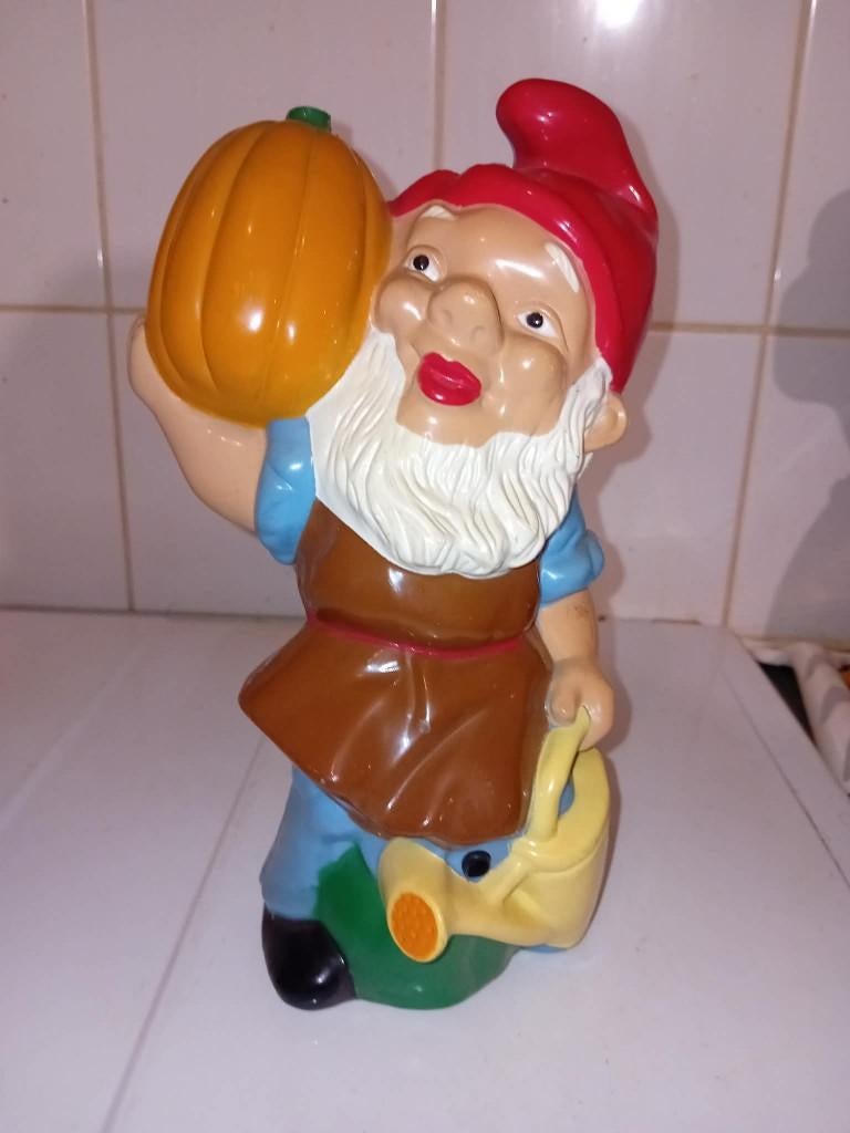 muziek kabouter, Ophalen of Verzenden, Zo goed als nieuw, Kunststof, Tuinkabouter